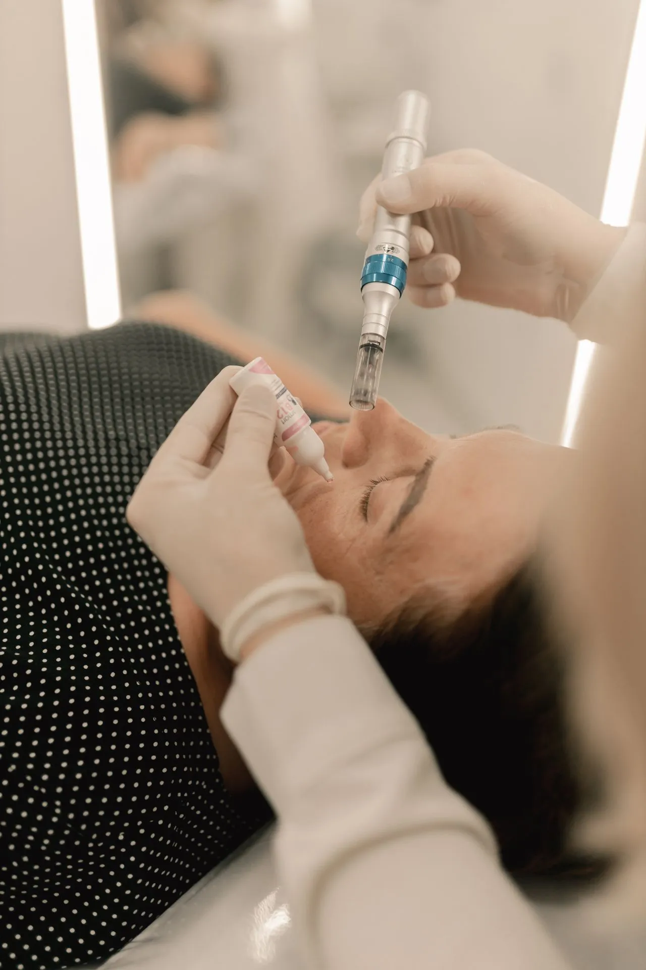 Microneedling collagen induction therapy at Ample West Hartford CT